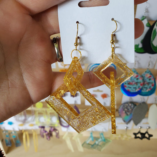 Square Dangle Earrings